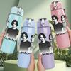 1PC Rock Band Group Portrait 750ml Sports Water Bottle Leakproof Straw Lid Outdoor Office Home