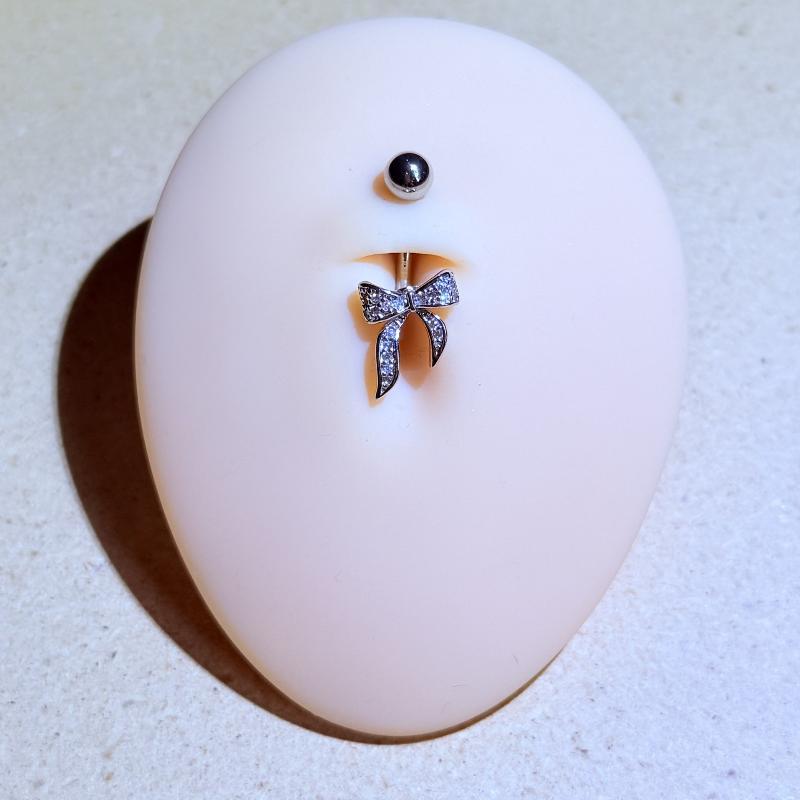 Bow Belly Button Ring Navel Piercing Sexy Belly Rings Body Piercing Navel Rings Body Jewelry For Women Girls