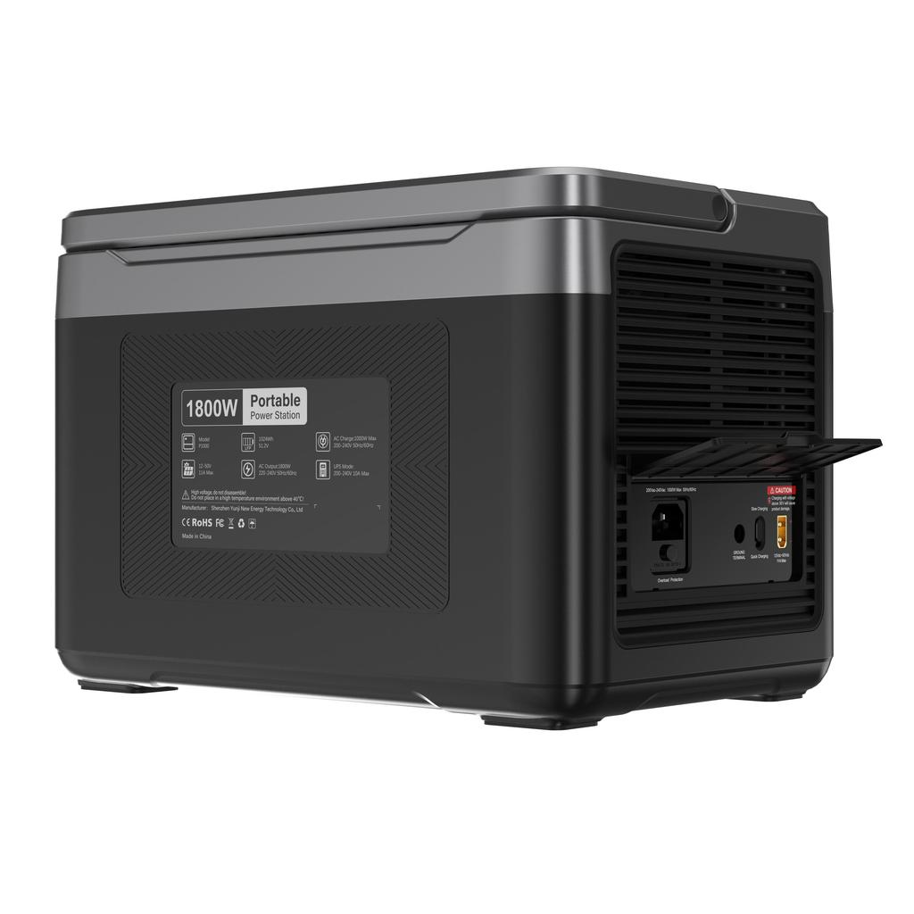 OUKITEL P1000 PLUS Tragbare Powerstation, 1800W 1024Wh Solargenerator mit LiFePO4-Akku, Schnellladung, Intelligente App-Steuerung für den Außenbereich
