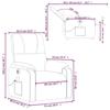 VidaXL Electric Massage Recliner Armchair Beige 3204927