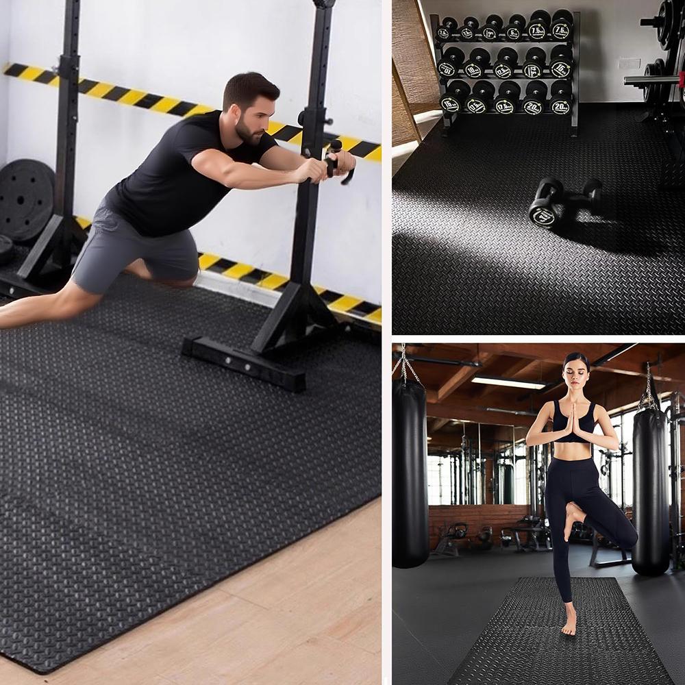 8/12/16Pcs Foam Fitness Non Slip Yoga Mat Fitness Floor Tile Home Gym Yoga Puzzle Mat Equipment Protective Mat Rug 30x30x1CM