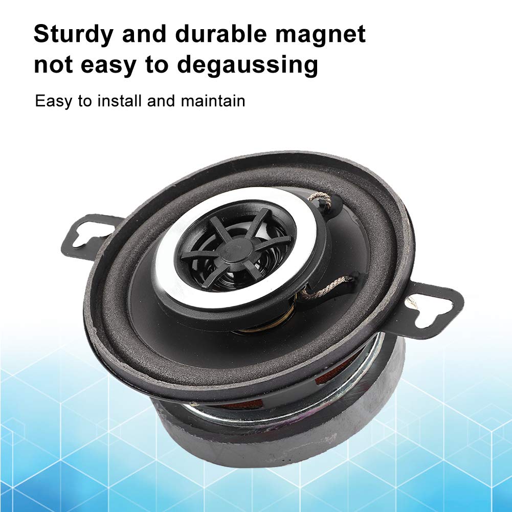 2pcs Car Audio Coaxial Speakers 3.5" 200W Coaxial Speakers Tweeter Stereo Music Hi-Fili Loudspeaker for Auto Audio System