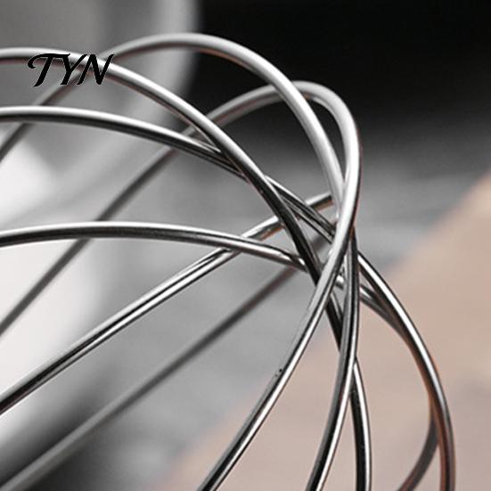 Easy Clean Stainless Steel Whisk Egg Beater, Anti-slip Long Handle Durable Whisk, Metal Beater Manual Mixing Tool for Kitchen Cooking Sauces