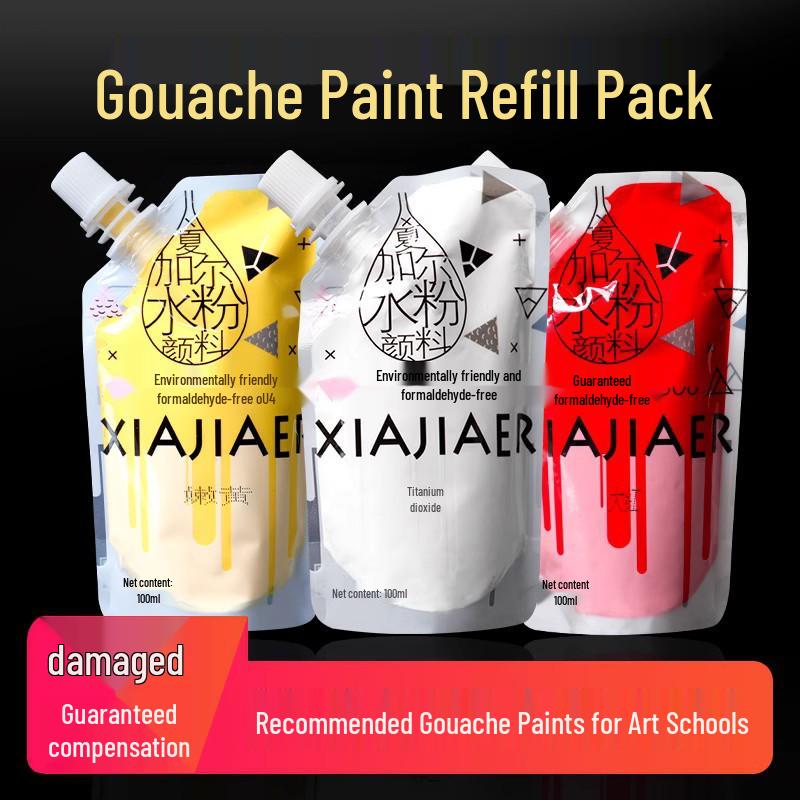 Chagall 100ML Gouache Paint Refill - 55 Colors for Beginner Graffiti & Hand-Painted Art