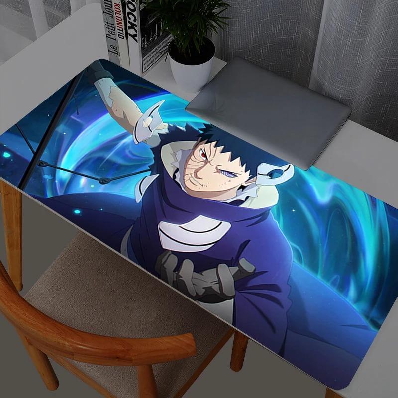 Naruto Obito Uchiha Large Mouse Pad Office Desk Mats PC Gaming Accessories XXL Mouse Pad Laptop Keyboard Mat Mouse Pads
