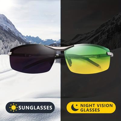 400 UV Protection Dual-Vision Polarized Photochromic Sunglasses - Color-Changing Lenses, Ideal for Daily Leisure, Hiking, and Gift Giving