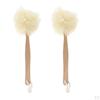 2Pcs Back Scrubber Bath Shower Mesh Sponge Exfoliating Body Wash Puff Clean