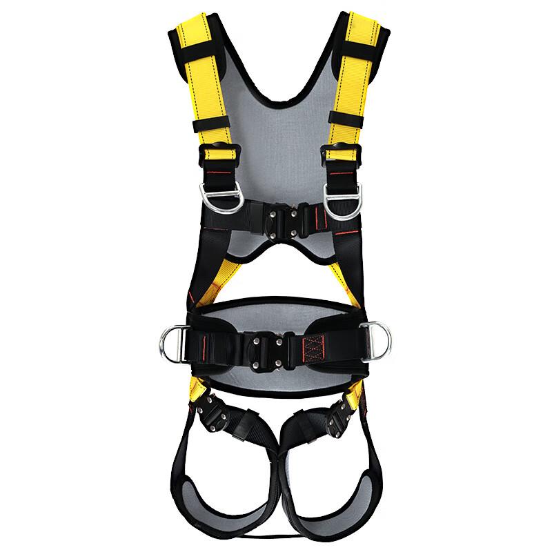 Full Body 5-Point Safety Harness with Double Lanyard