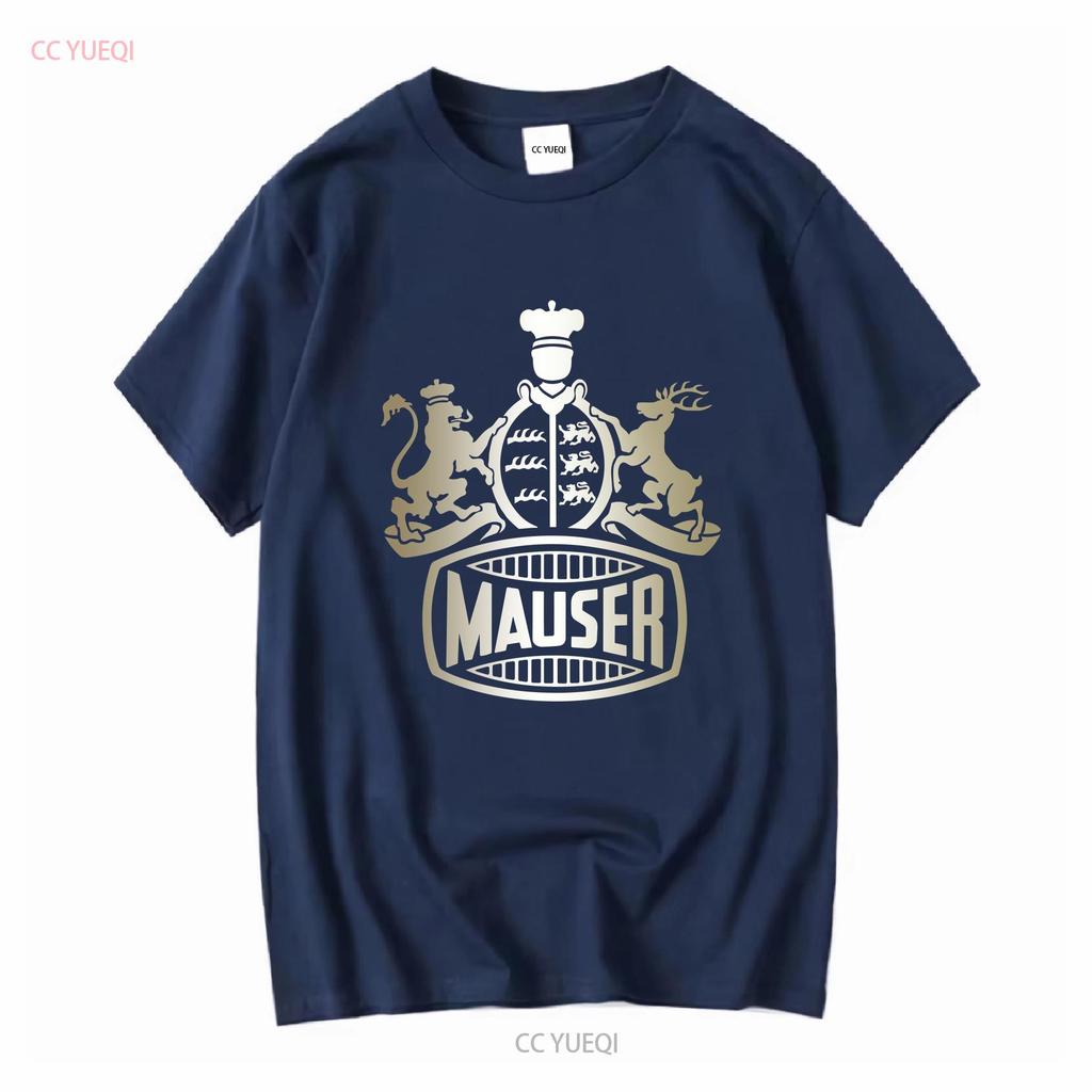 Mauser Feuerwaffen T-Shirt Deutsche Waffen k98 WW1 WW2 Logo Herren Waffe Deutschland lang- oder kurzärmlig Vintage Gewaschen homme