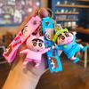 New Anime Crayon Shin-chan Kawaii Q Version Cos Cross Dress Funny Figure PVC Model Toys Doll Couple Keychain Gifts