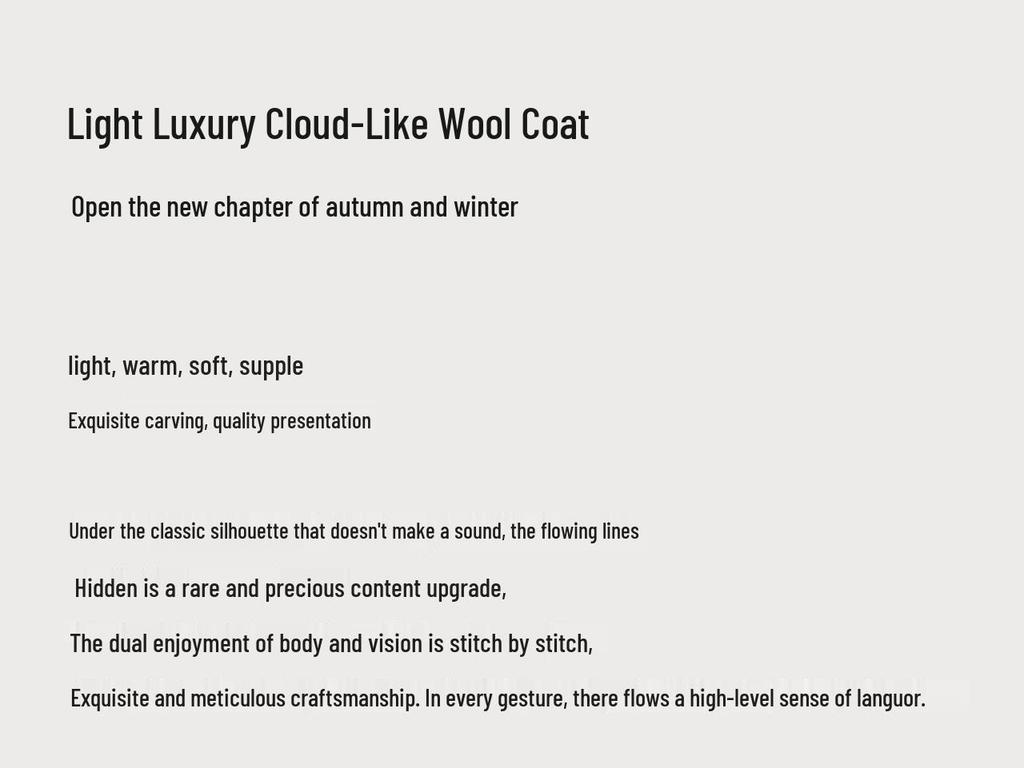 VICTORIA&VERA Women's Hooded Double-Faced Wool Long Coat