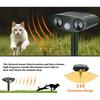 Solar Animal IPX4 Waterproof Ultrasonic Animal Repeller Animal Device 26 FT Range for Dog Cat Bird