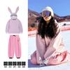 Unisex Winter Ski Suit Set Windproof Waterproof Fleece Lined Snow Outfit Skiing Hiking Ice Sports