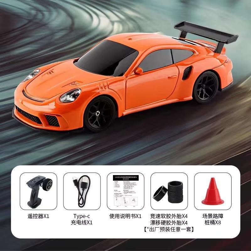 1/43 Rc Car 2.4g Mini Remote Control Racing Drift Car Rtr 4wd Off-Road High Speed Vehicle Model Toys For Kids Adults Mini Gifts