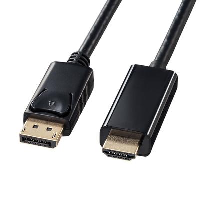 SANWA SUPPLY DisplayPort To HDMI Conversion Cable (Black, 1m) KC-DPHDA10