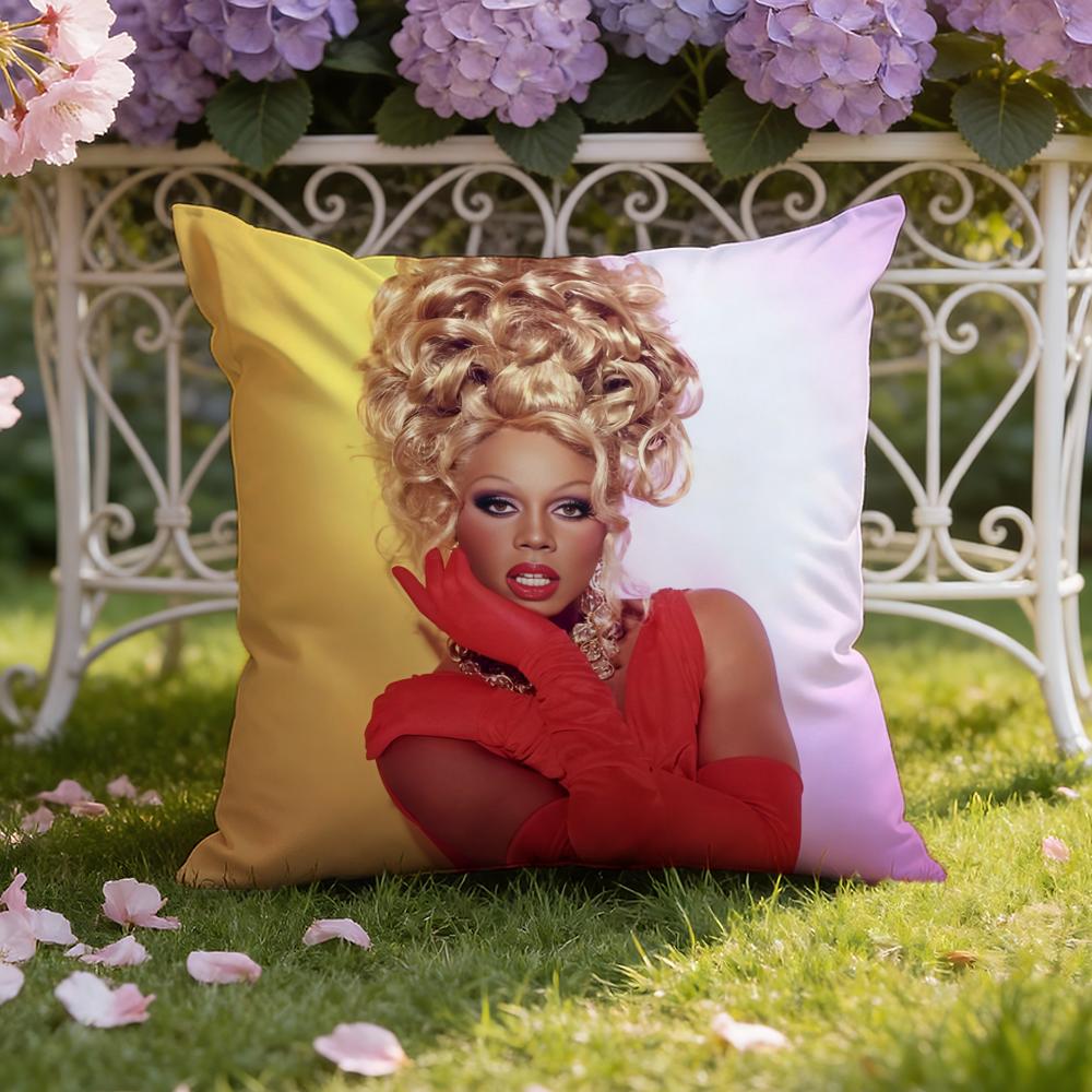 Singer R-RuPaul Cushion Cover Home & Car Dual-Scene Pillow Cover: Reversible for Premium Comfort