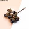 Boîte à Cadeaux DIY 6 pièces Maison Mariage Noël Fleurs Artificielles Accessoires Artisanat Plantes Artificielles Décorations de Noël Plantes Artificielles