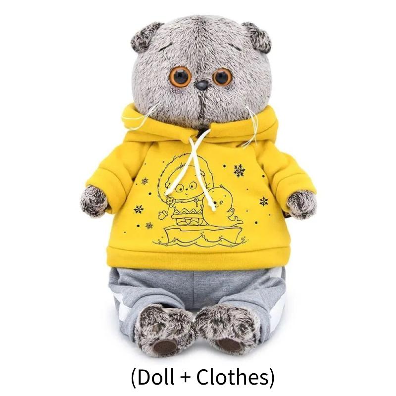 

Плюшевый Кот Будибаса Желтая Толстовка Детская Спящая Кукла Мягкий Подарок Коллекция