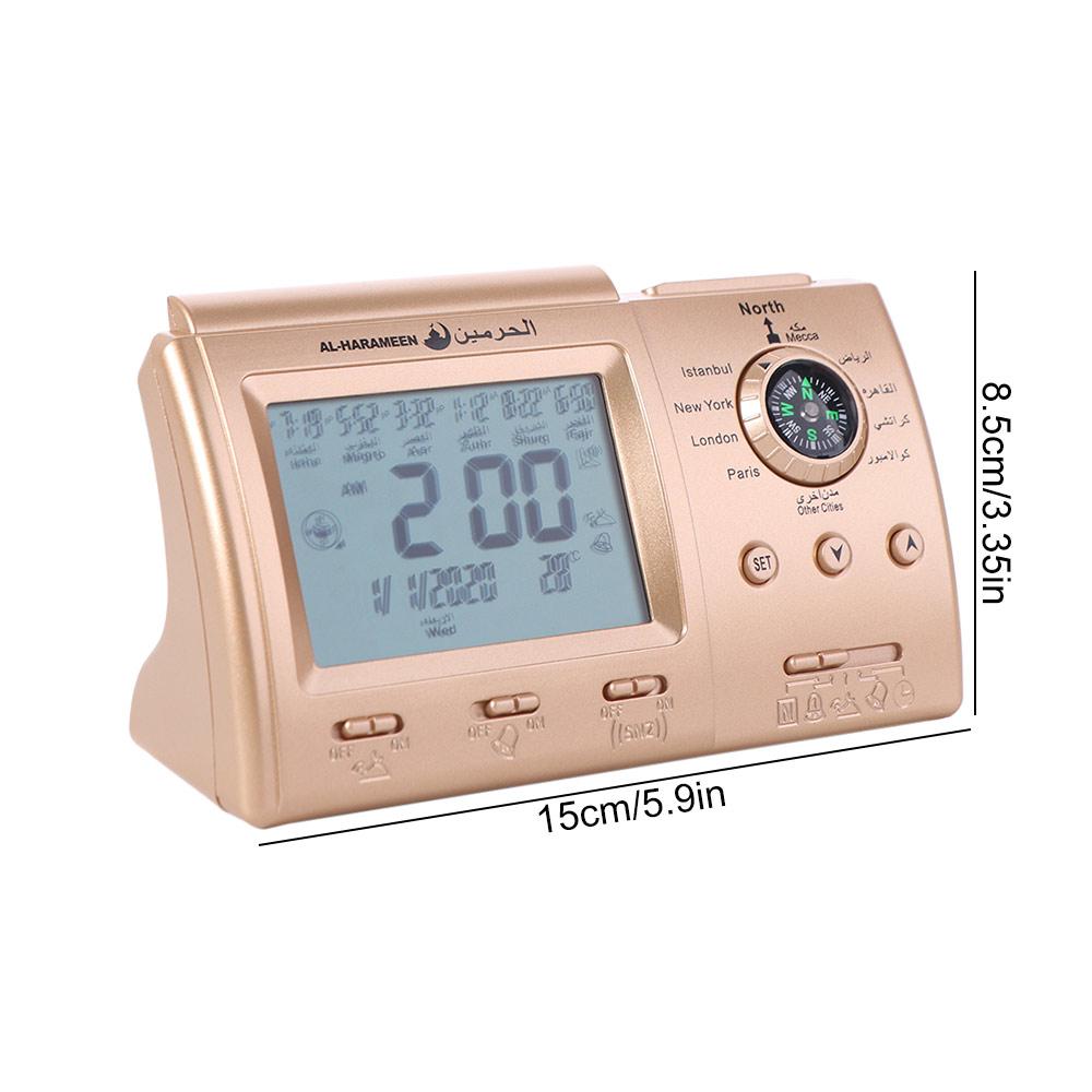 Multi-purpose Automatic Digital Clock Hijir Calendar Tabletop Muslim Clock Istanbul