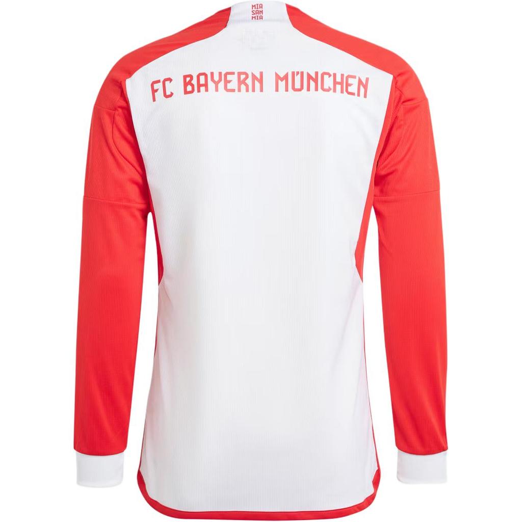 Adidas FC Bayern 23/24 Long Sleeve Home Jersey White/Red Men Streetwear IB1482