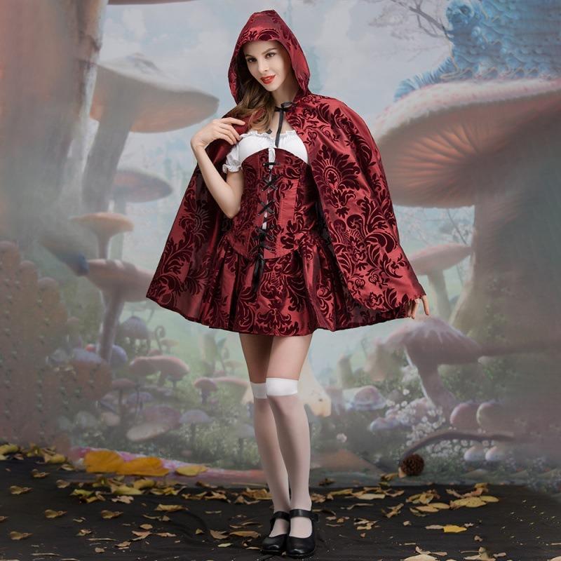 Halloween Adult Costume Pirate Dress Up Witch Dress Up Witch Gothic Little Red Riding Hood Cape Cape Vampire