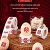 Mini Double Happiness Wedding Stickers - Self-Adhesive Red Seals for Envelopes and Egg Decorations