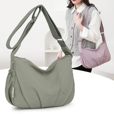 Crossbody Bag Multi-layer Women's Bag Spring New Women's Leisure Bag Lightweight Nylon Bag Single Shoulder Diagonal Span Women's Bag
