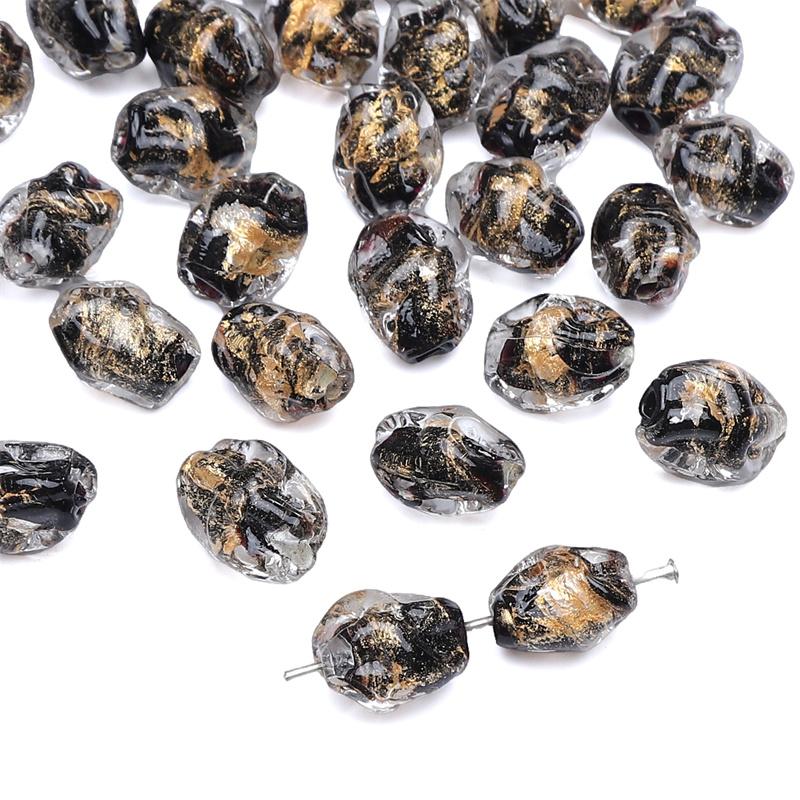 

Хрустальные стеклянные бусины, свободные прокладки в стиле ретро, ​​бусины с пришельцами для изготовления ювелирных изделий, браслет, ожерелье чёрный