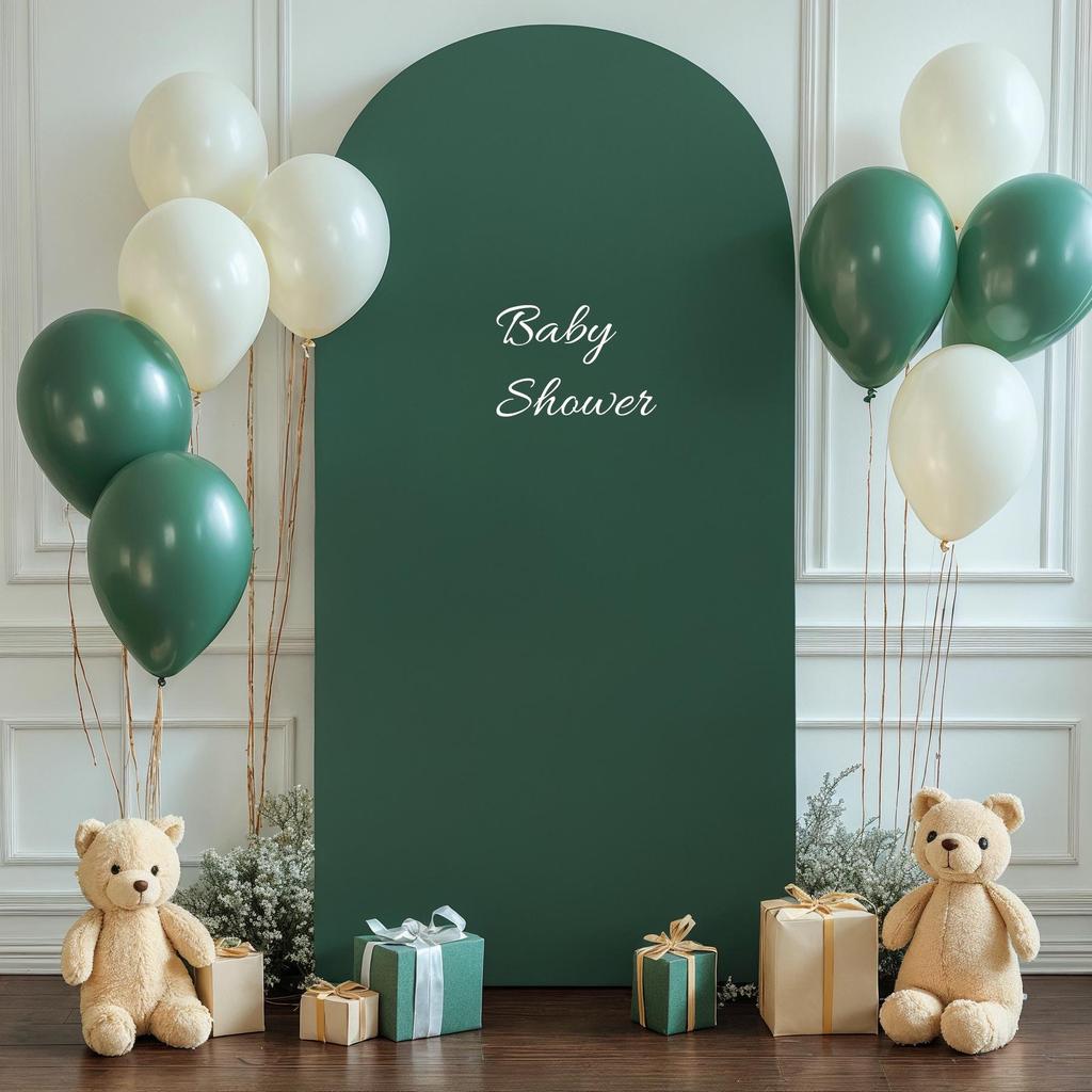 White Double-Sided Half-Round Cross Wedding Arch Kit for Party Decorations