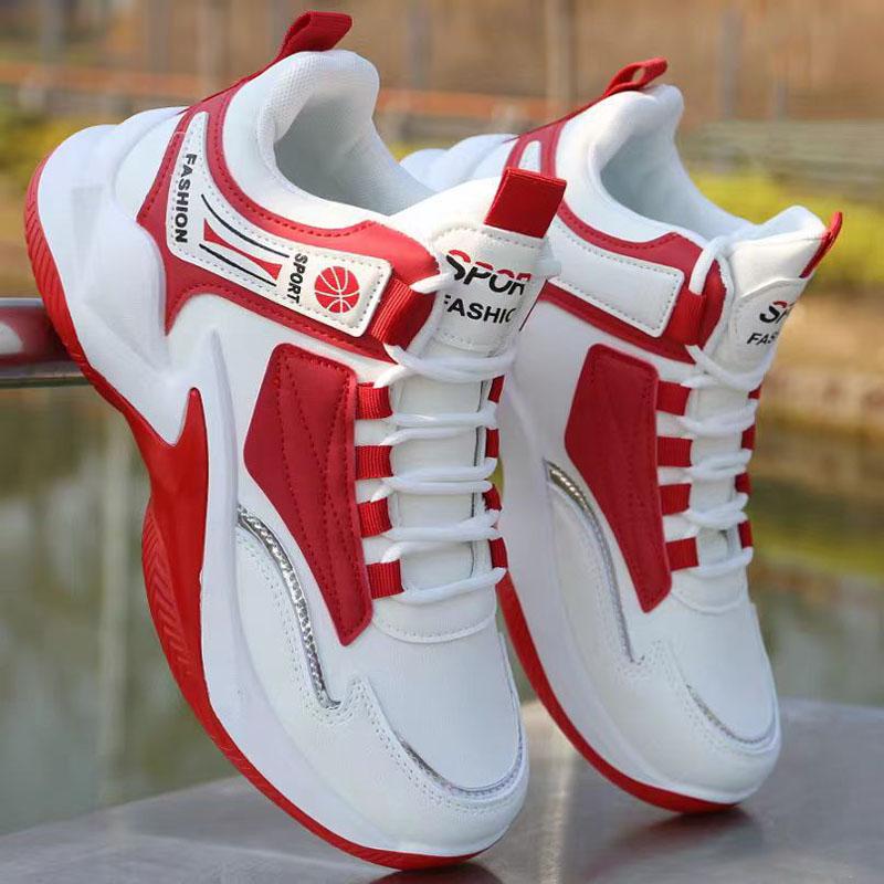 Men's Breathable Basketball Shoes Sport Outdoor Sneakers Cushioning Basketball Sneakers Men's High-top Breathable Athletic Shoes