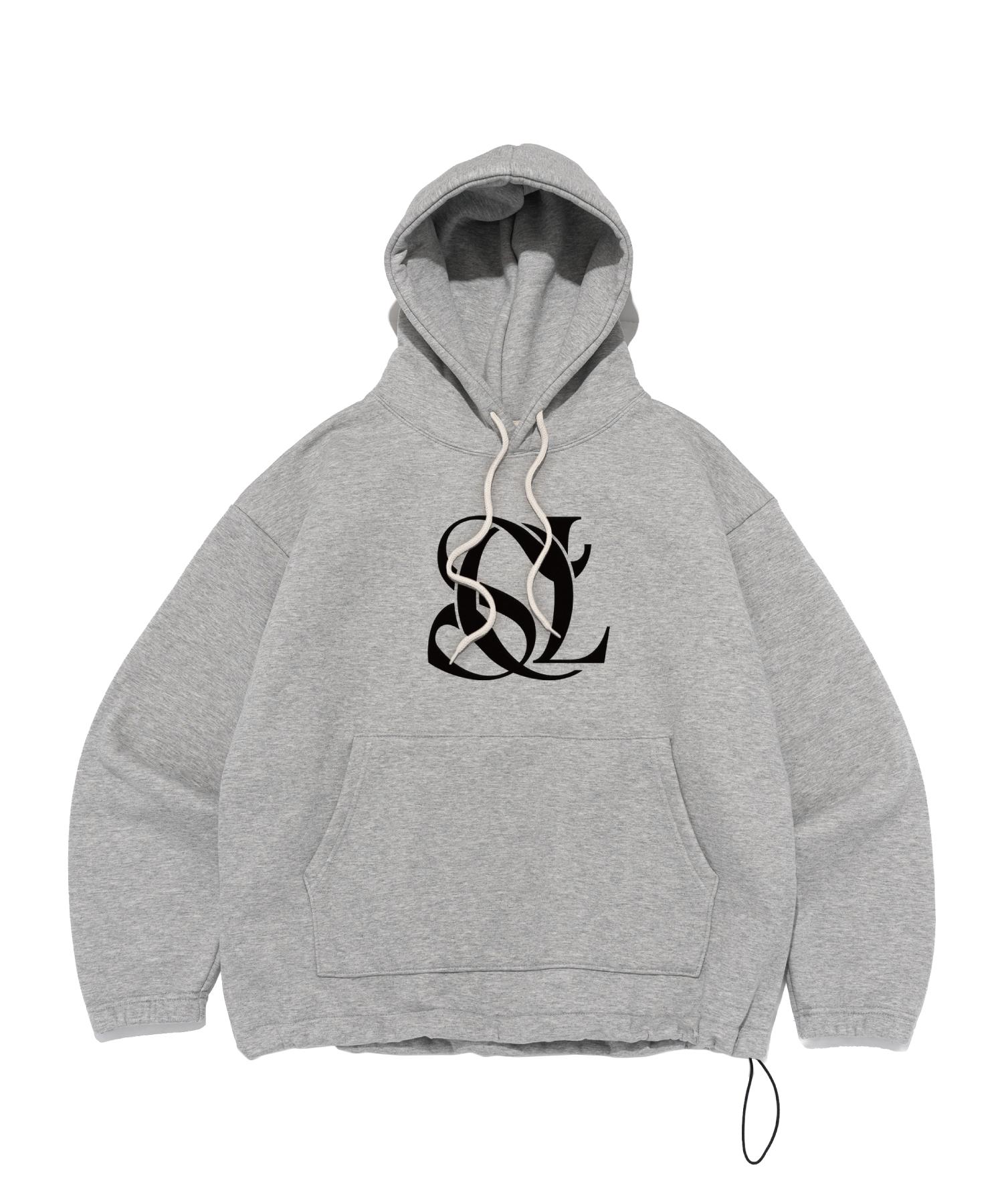 Seoul Apparel Seoul Logo String Hoodie (Gray) (Fleece-Lined) 01