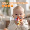 Manhattan Round Ball Baby Hand Rattle Soft Silicone Toys Baby Toys Infantil Chewable Teethers Toys for Newborn 0-12 Months