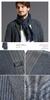 Cashmee Cashmere Stripe Single Reversible Scarf Becrux Cashmere 100% Two-Face / 3-Color (Navy (ST01))