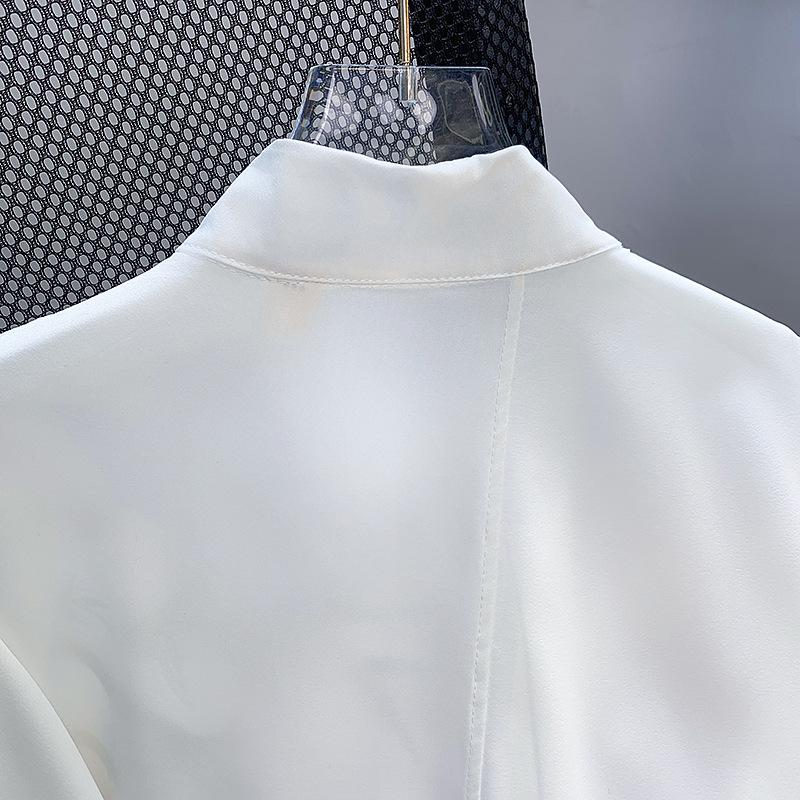 Unisex Retro Langarm Tang Anzug Hemd: Frühlings-/Sommer-Trenddruck