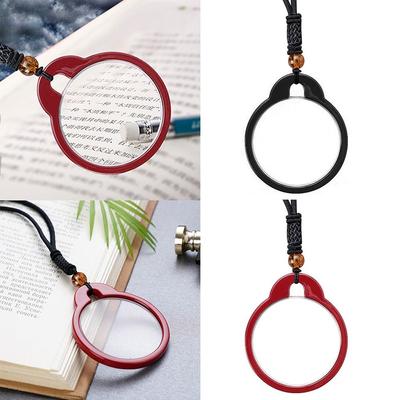 Portable Magnifier Pendant Reading Helper Creative Reading Glasses Necklace Reading Glasses