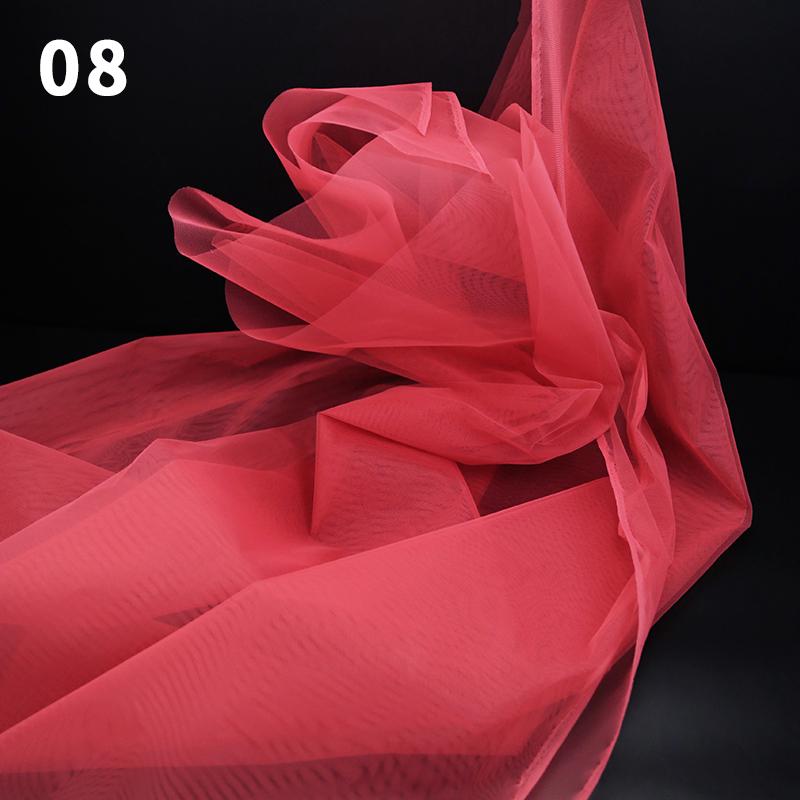 100x160cm Hard Tulle Mesh Fabric for DIY Wedding Dress Skirt Yarn Cloth Decoration Fabric by Per Meter Polyester Stiff Mesh New
