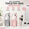 Trousse de toilette étanche autoportante Grande capacité Multi-poches en maille Durable Organisateur de toilette de voyage
