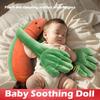 Baby Soothing Palm Pillow with Heartbeat Sound - Anti-Startle Sleep Aid Toy That Simulates Hugging & Back Patting