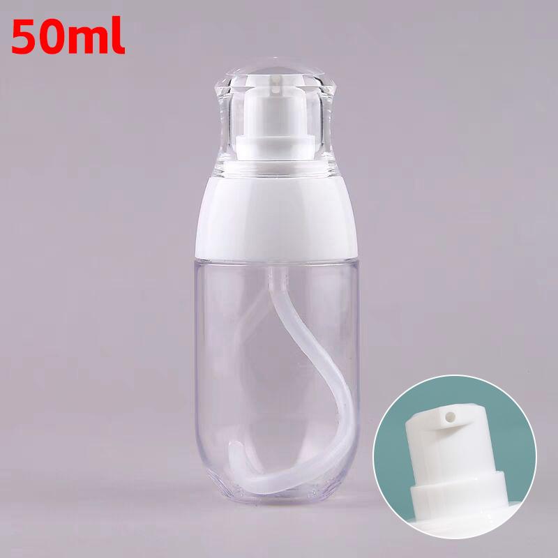 

Portable Lotion Oil Bottles Plastic Shampoo Pump Bottle Empty Cosmetic Refillable Spray Container Essential Travel Tools
