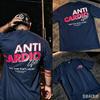 Anti Cardio Casual Oversized Short Sleeves Cotton T Shirt Gym Fitness Male Training Workout Cotton Tees Top New Fashion Clothes