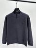 Brand Men's Fleece-Lined Half-Zip Collar Sweatshirt: Autumn & Winter Casual Trendy Warm Pullover Sweater.