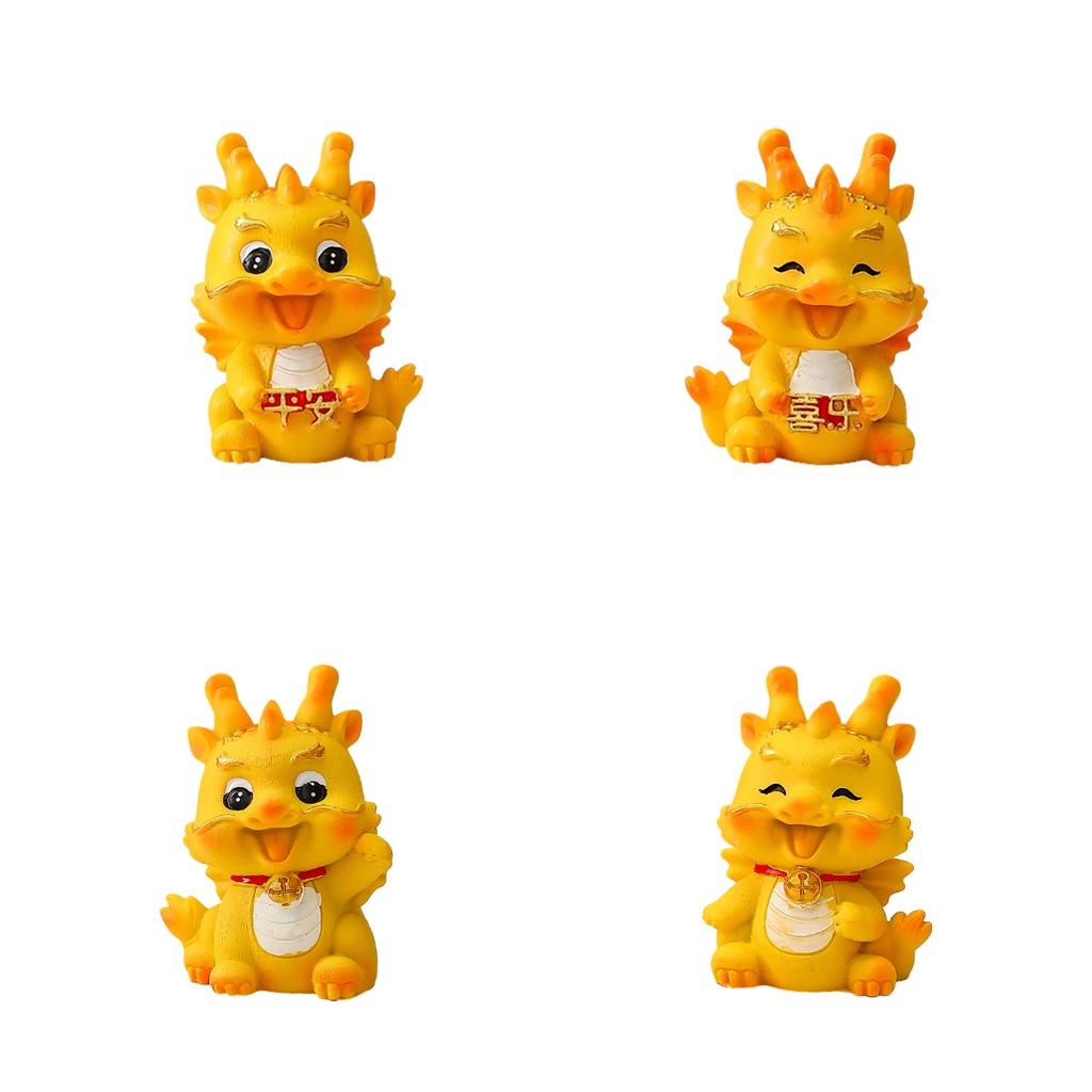 Niedliches Harz Drachen Auto Ornament für Abschluss, Einweihung und Partys