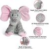 DODODOLA Dog Toys Puppy Toys Cute Squeaky Elephant Dog Toy with Crinkle Paper Stuffed Plush Animal To Keep Them Busy for Small Medium Large Dogs