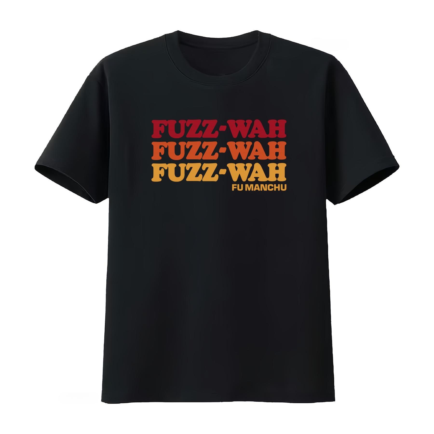 Fu Unisexchu T Shirt Fuzz Wah Print Retro Style California Vibes Action Is Go Road King Unisexs Clothing Womens 2026 Summer T Shirt S