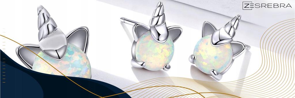 925 Unicorn Earrings Unicorn Box Colorful Pearl
