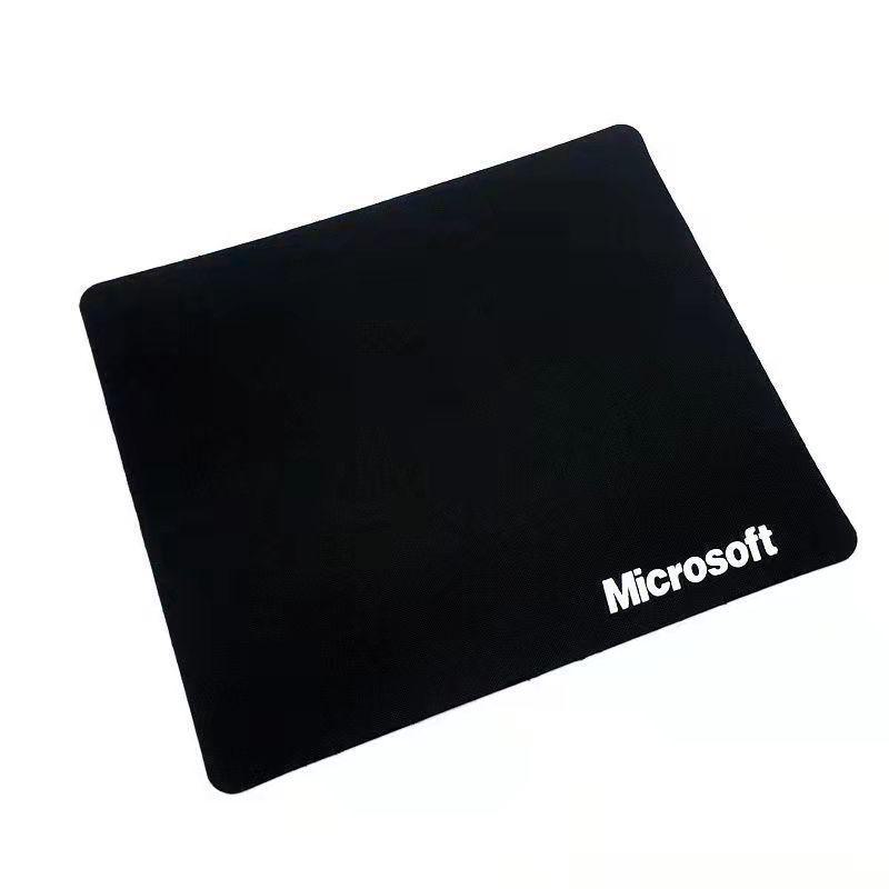 Black Rubber Gaming Mouse Pad - Thin, Small Desk Pad, Ideal for Promotions and Gifts
