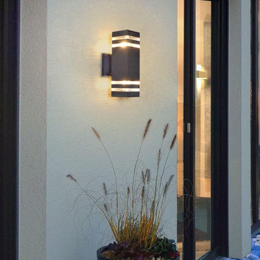 Minimalist Style Outdoor Sconce Up Down Lighting LED Wall Light Simple Wall Lamp  Villa Exterior