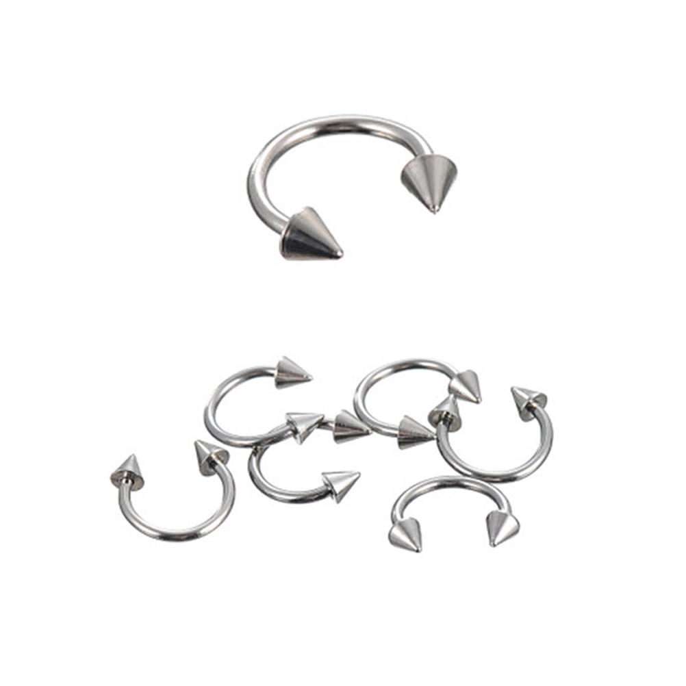 85 pezzi piercing alla lingua, al sopracciglio, al labbro, all'ombelico, in acciaio inossidabile, gioielli per il corpo