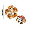 Crystal Pearl Button Covers Detachable Clip-On Shirt Coat Decorative Buttons Sewing Button for DIY Blouses Clothing Women Men