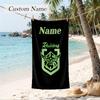 Canberra Raiders Custom Name Printed Beach Towel Personalized Soft Towel For Swimming Beach Travel